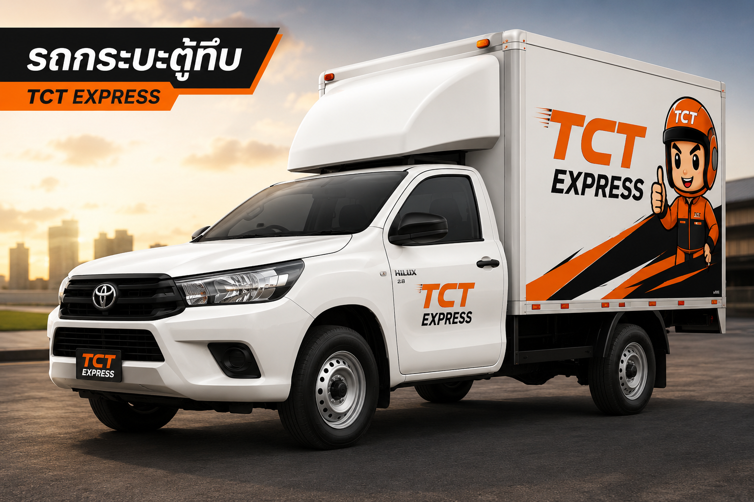 ราคารถรับจ้าง กระบะตู้ทึบ TCT EXPRESS